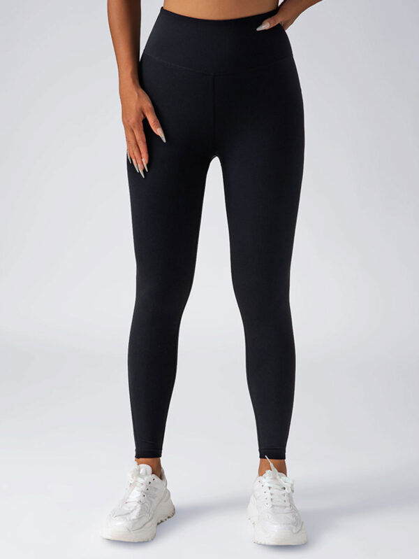 Leggings For Women With Pockets- High Waisted Tummy Control For Workout Running Capri Yoga Pants - Image 3